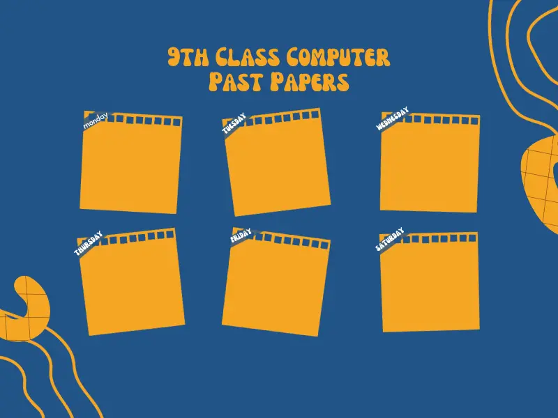 9th class Computer Past Papers