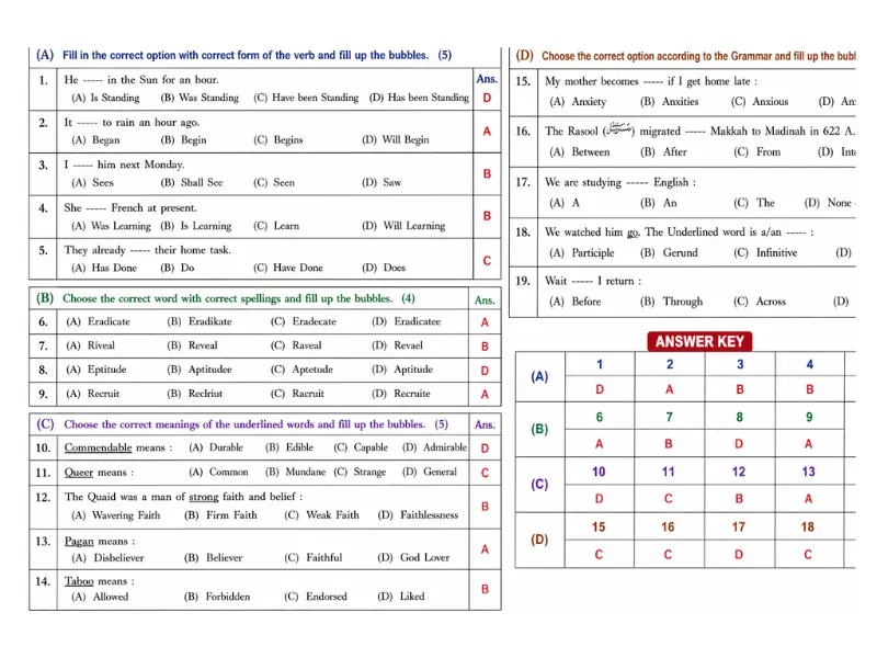 Bahwalpur board group 12 objective
