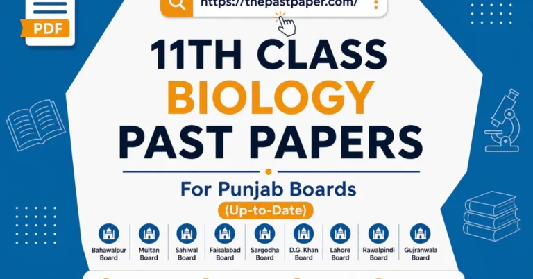 11th Class Biology Past Papers