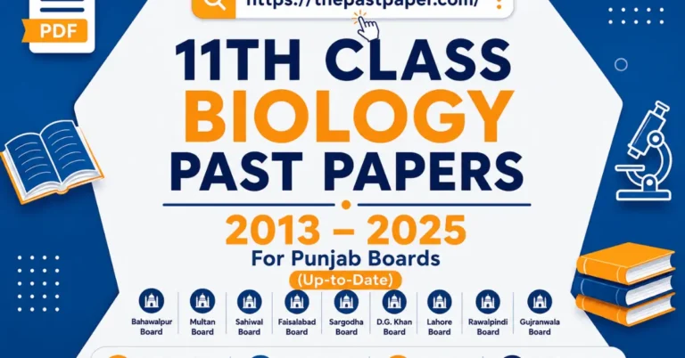 11th Class Mathematics Past Papers